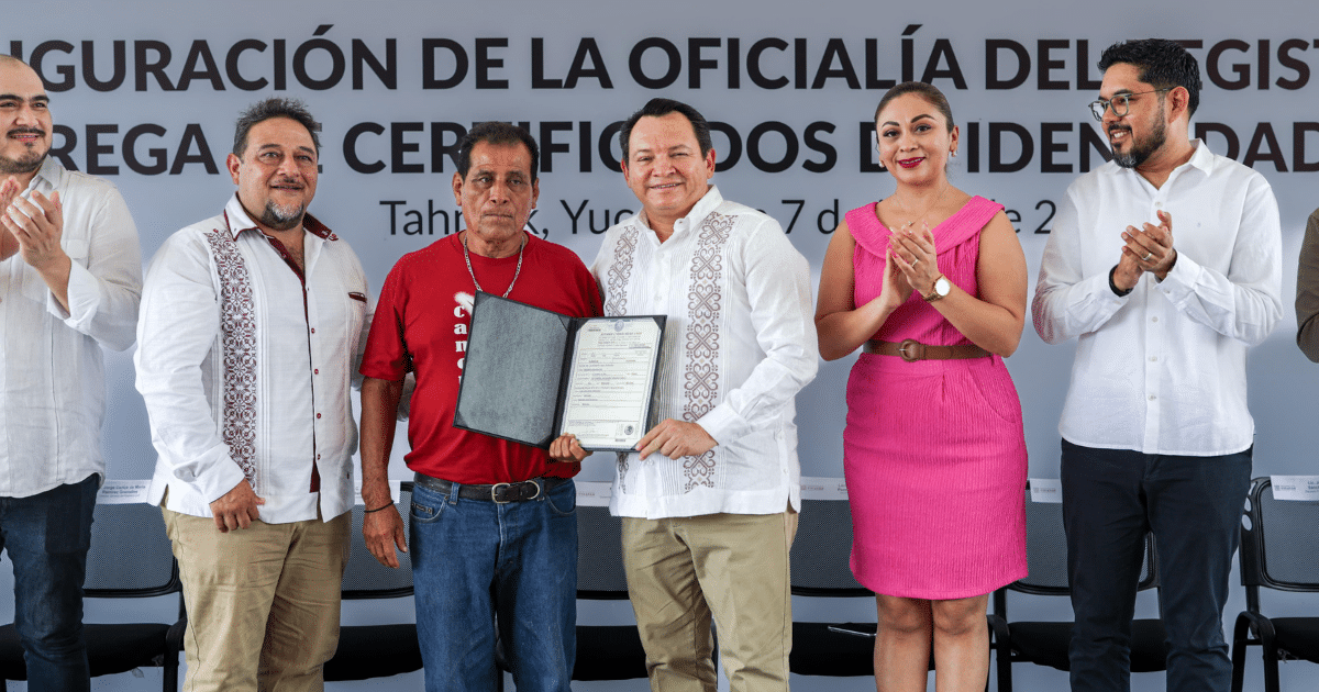 gobierno de yucatán reabre registro civil en tahmek tras 12 años sin servicio