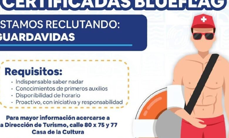 Progreso busca nuevos guardavidas para sus playas Blue Flag