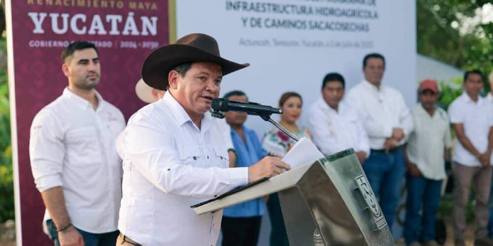 Impulsa Yucatán el campo con riego solar y obras en Temozón