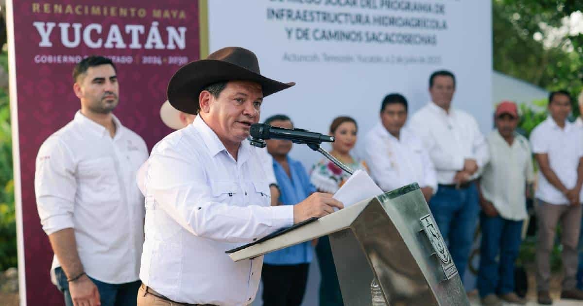 Impulsa Yucatán el campo con riego solar y obras en Temozón