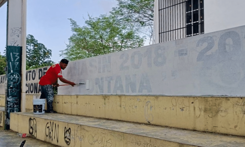 kanasín edwin bojórquez da inicio a trabajos de mejoramiento en cancha del frac fontana