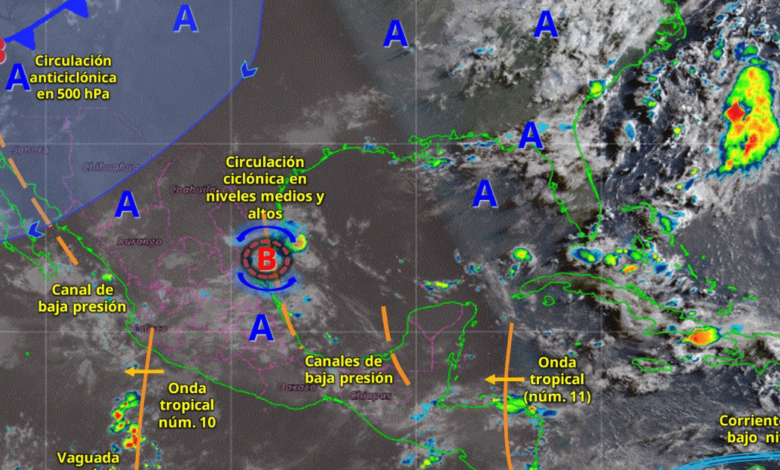Pronostican intensas lluvias para el norte y occidente del país