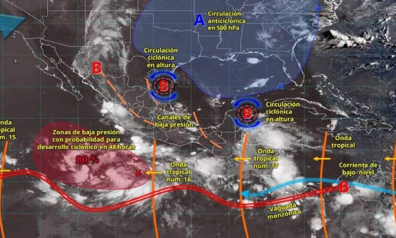 Pronóstico del clima hoy 29 de julio con ambiente nublado y posibles lluvias