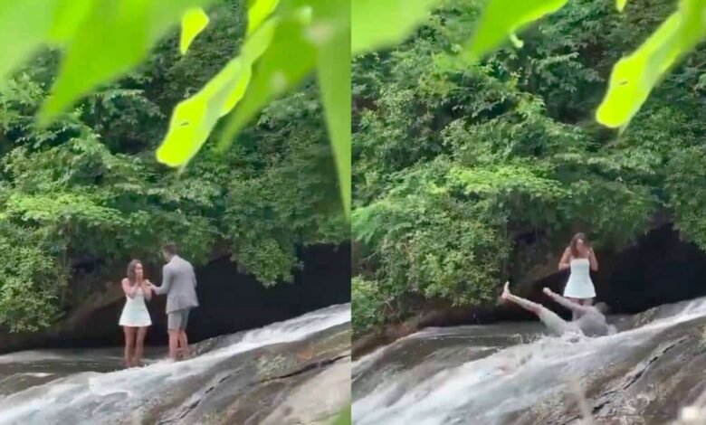 Propuesta de Matrimonio en Cascada