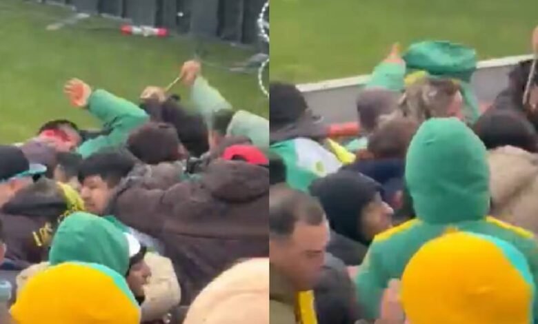 Aficionados pelean con cuchillos durante el Aldosivi vs Newell's, video (Foto de internet)