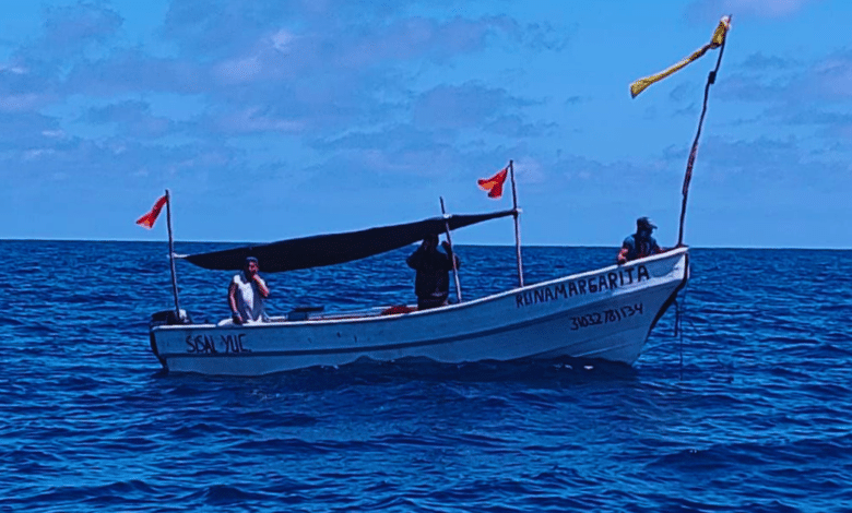 yucatán rescatan a pescadores extraviados en sisal