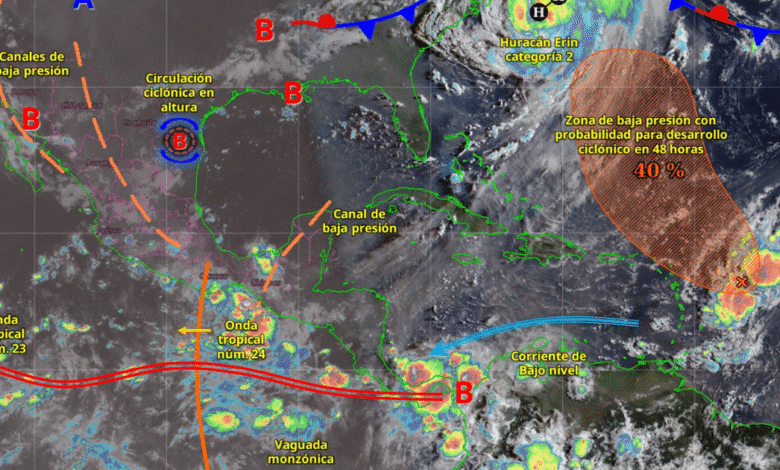 Alertan por lluvias intensas en Chiapas y fuertes tormentas en gran parte del país