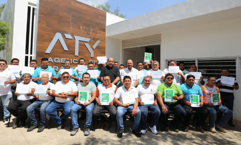 aty certifica a la primera generación de taxistas foráneos en yucatán
