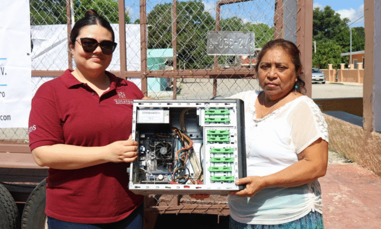 chicxulub pueblo impulsa cultura ambiental con reciclatón de electrónicos
