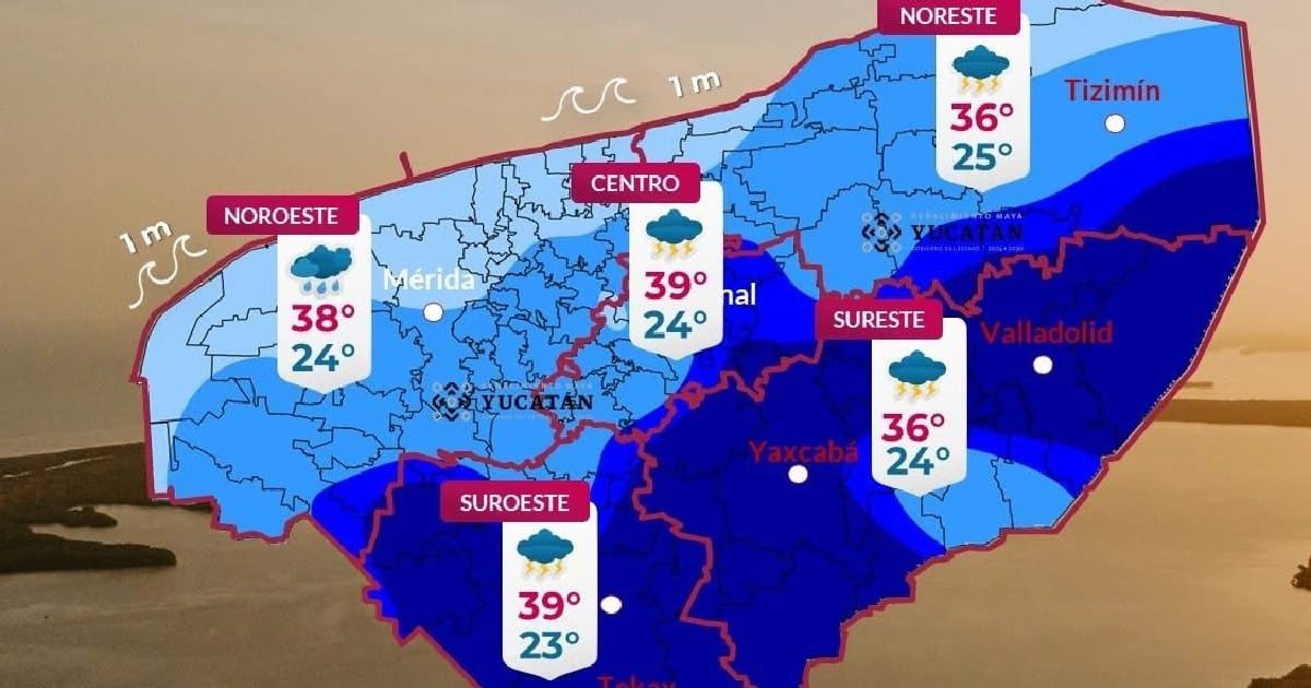 Clima en Yucatán: se esperan lluvias ligeras (Foto de internet)