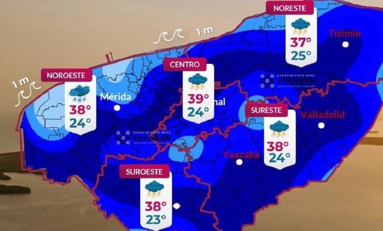 Clima en Yucatán: llega Onda Tropical con lluvias