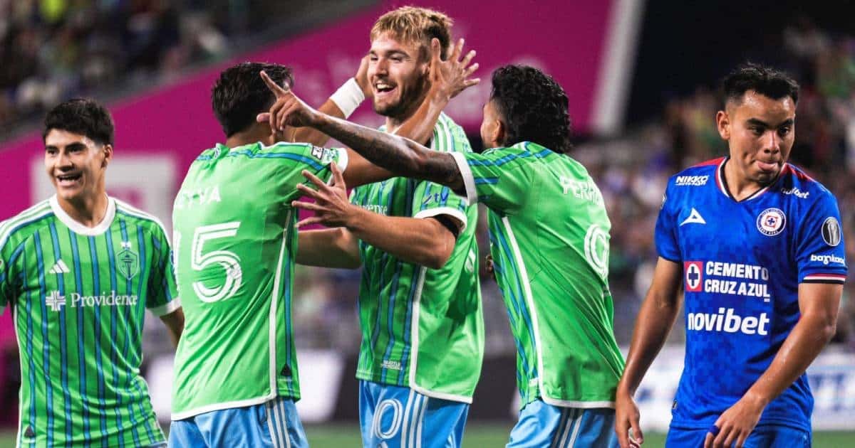 Cruz Azul goleado y humillado en la Leagues Cup, Seattle Sounders gana 7-0