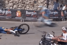 La Vuelta a Burgos arrancó con dramatismo para el mexicano Isaac del Toro, quien vio cómo sus aspiraciones se desmoronaban a tan solo unos metros de la meta. Una curva cerrada, un resbalón y el asfalto cobraron su precio.