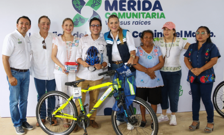 Bicicletas, cascos con linternas y equipo de seguridad para el proyecto turístico “Camino del Mayab”