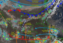Este día, el monzón mexicano en interacción con inestabilidad atmosférica, ocasionarán lluvias puntuales intensas en Sinaloa y Nayarit; muy fuertes en Chihuahua y Durango; fuertes en Sonora y Baja California Sur; así como chubascos en Baja California; todas con descargas eléctricas. 