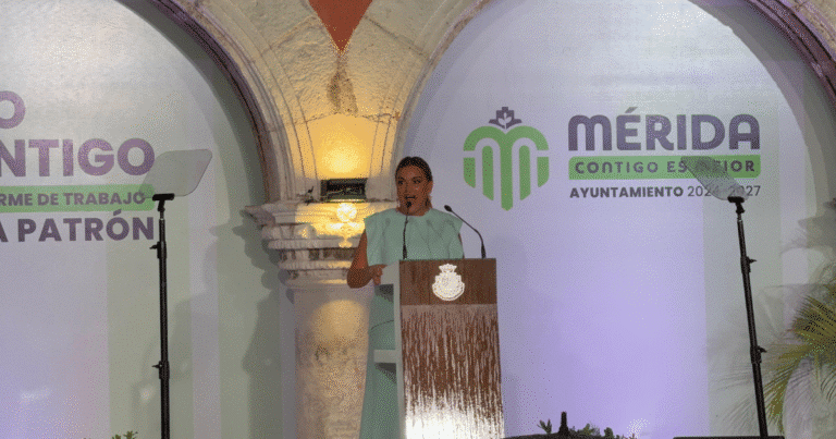 La alcaldesa de Mérida, Cecilia Patrón Laviada presenta los avances de su primer año de gobierno en obras de infraestructura, programas sociales, proyectos de seguridad y servicios públicos