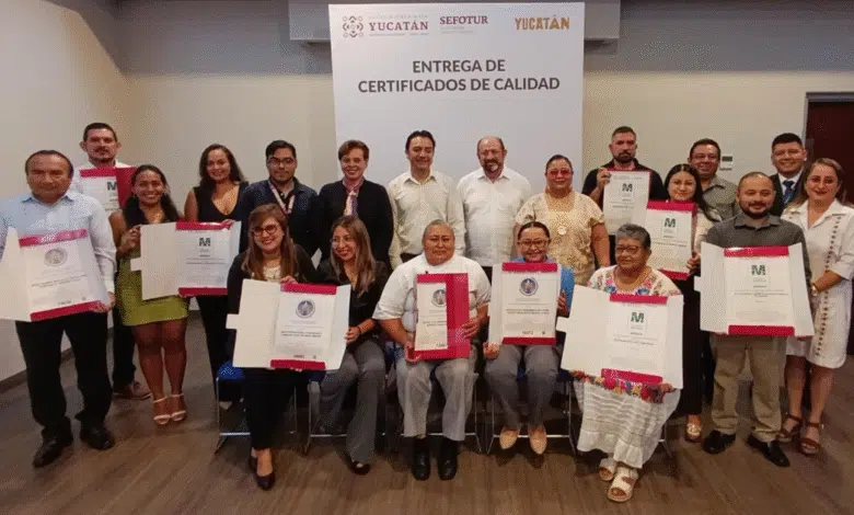 empresas turísticas de yucatán reciben distintivos h y m por calidad y buenas prácticas