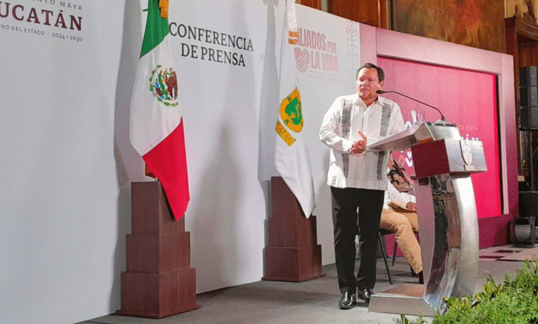 gobernador joaquín díaz mena informa sobre la marea roja en yucatán