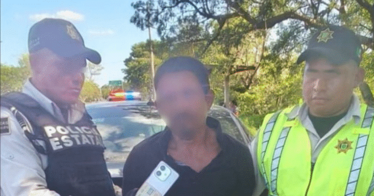 hombre roba celular y cartera mientras amenazaba con arma blanca a mujer; ssp lo captura