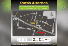 Cierres viales temporales en el periférico de Mérida por obras en City Center