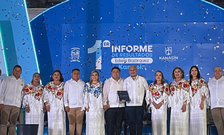 Edwin Bojórquez presenta su primer informe y destaca logros en desarrollo social, infraestructura y seguridad