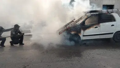 Sofocan incendio de vehículo en San Pedro, Kanasín