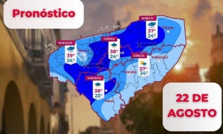 Clima en Yucatán: calor y baja probabilidad de lluvia para hoy