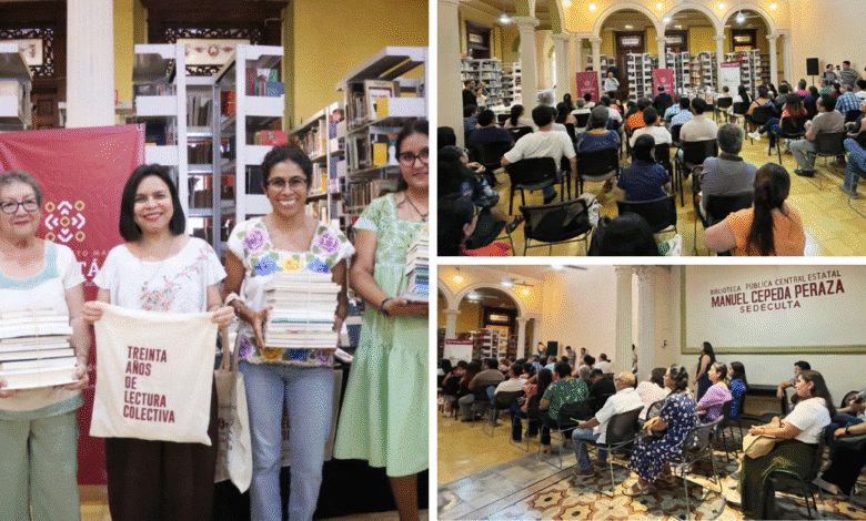 más de 6,500 libros fortalecen el trabajo de mediadores de lectura en yucatán