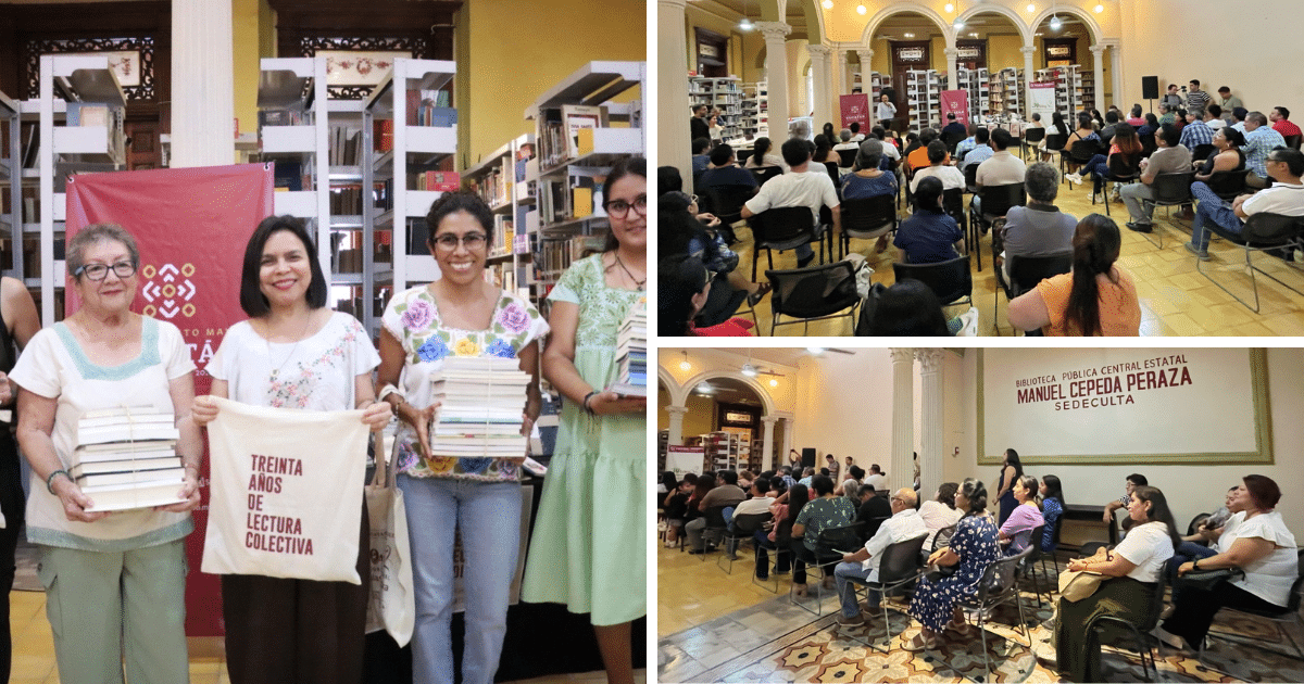 más de 6,500 libros fortalecen el trabajo de mediadores de lectura en yucatán