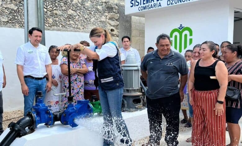 mérida moderniza sistemas de agua potable en comisarías
