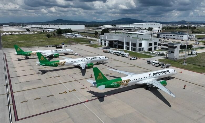 Mexicana de Aviación recibe su tercer avión en el AIFA (Foto de internet)