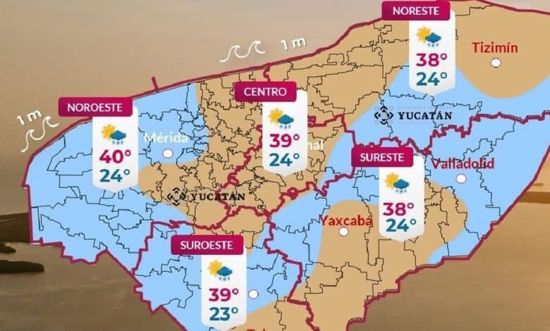 Clima en Yucatán: intenso calor de hasta 40c durante el día (Foto de internet)