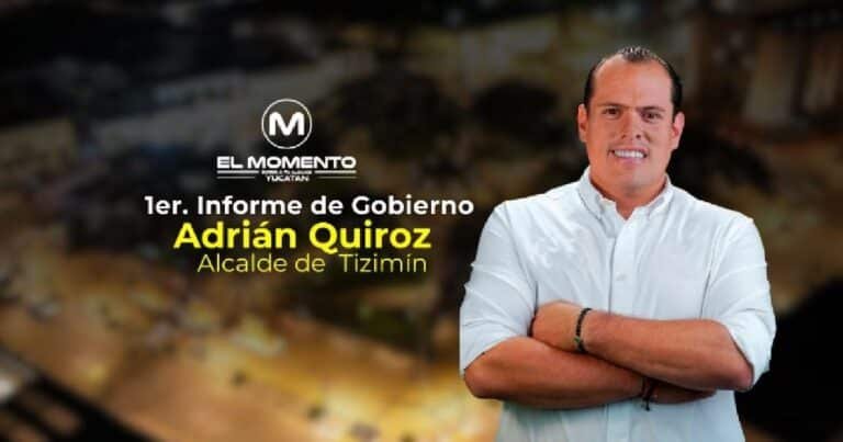 Rinde el alcalde de Tizimín Adrián Quiroz Osorio el primero informe de resultados