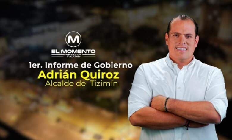 Rinde el alcalde de Tizimín Adrián Quiroz Osorio el primero informe de resultados