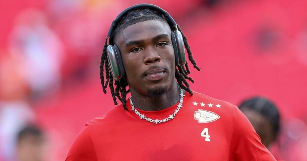 rashee rice receptor de los kansas city chiefs suspendido por la nfl 2