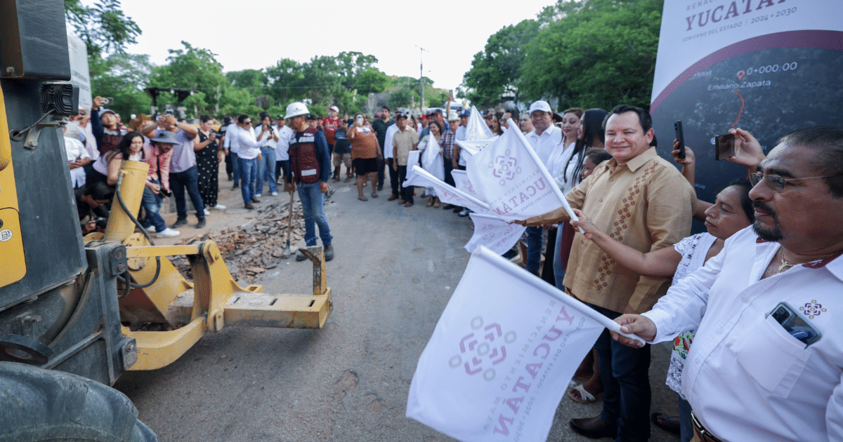 reconstruyen carretera emiliano zapata xul con inversión de 60 mdp en oxkutzcab