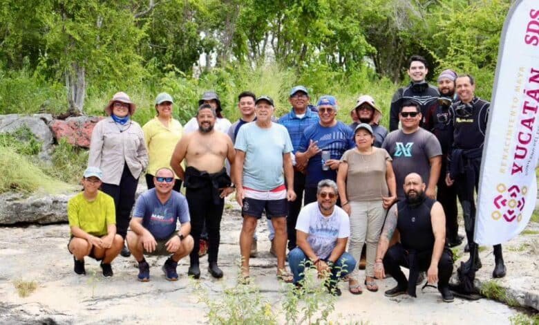 retiran más de 100 kilos de basura del cenote chen ha en dzityá (1)
