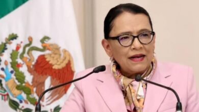 Rosa Icela Rodríguez en plenaria de Morena en San Lázaro destaca labor de Sheinbaum