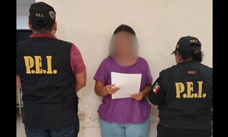 Detienen a madre acusada de homicidio calificado de su hija en Yucatán