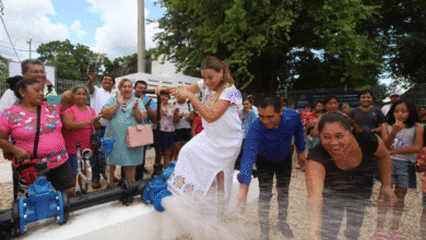 Alcaldesa rehabilita sistemas de agua en Hunxectamán y Oncán, como parte del compromiso de atender 24 sistemas de agua potable en las comisarías de Mérida