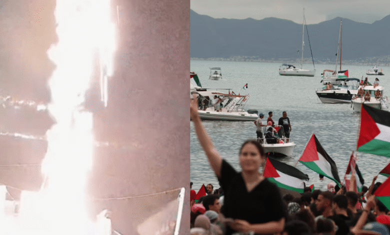 Drones atacan con ácido a flotilla humanitaria que lleva ayuda a Gaza