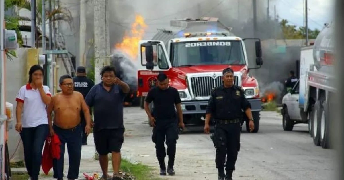 En Yucatán también hubo una explosión de una pipa de gas en 2013 (Foto de internet)