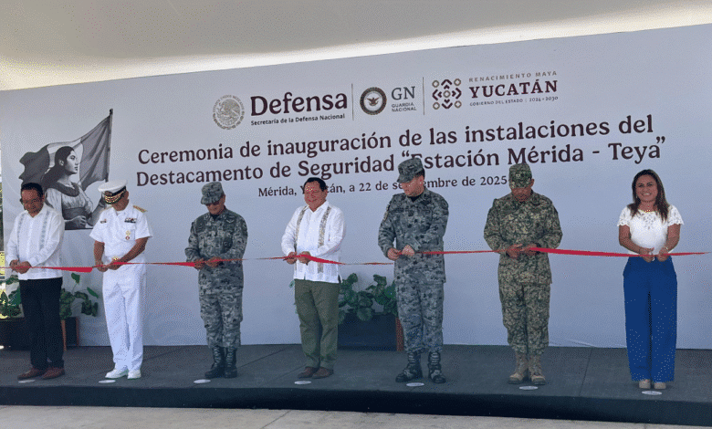 gobernador encabeza inauguración de las instalaciones de destacamento de seguridad en mérida teya