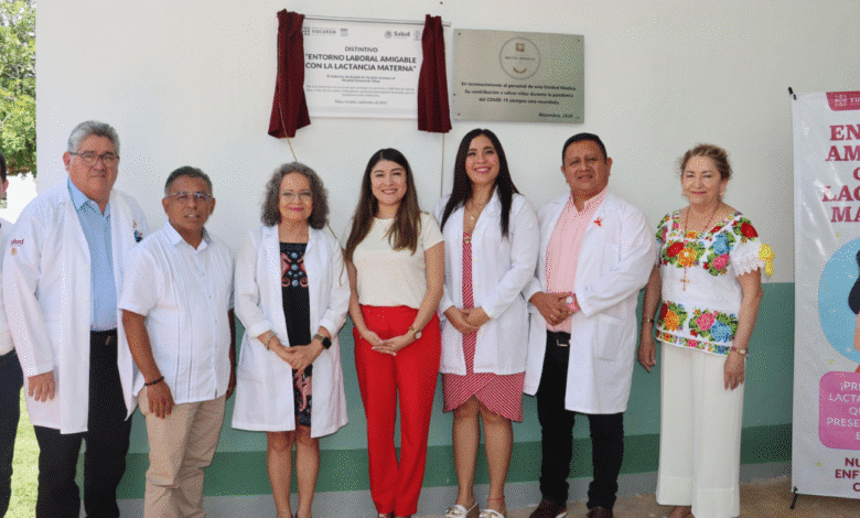 hospital general de tekax recibe distintivo de “entorno laboral amigable” con la lactancia materna
