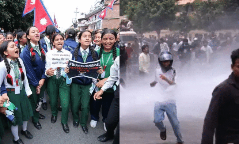 La Generación Z hace historia en Nepal Protestas masivas y una prohibición de redes sociales causan la caída del primer ministro (Foto por Getty Images y BBC News Nepalí)
