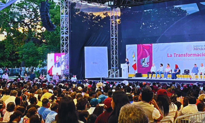 más de 300 mil campechanos reciben apoyos del gobierno federal; la presidenta anuncia nuevos proyectos para el estado