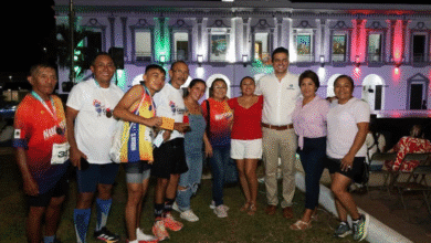 progreso revive la tradición de la carrera de las antorchas