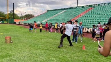 Kanasín inaugura oficialmente la escuelita municipal de béisbol “Azulejos”