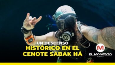 un descenso histórico en el cenote sabak há