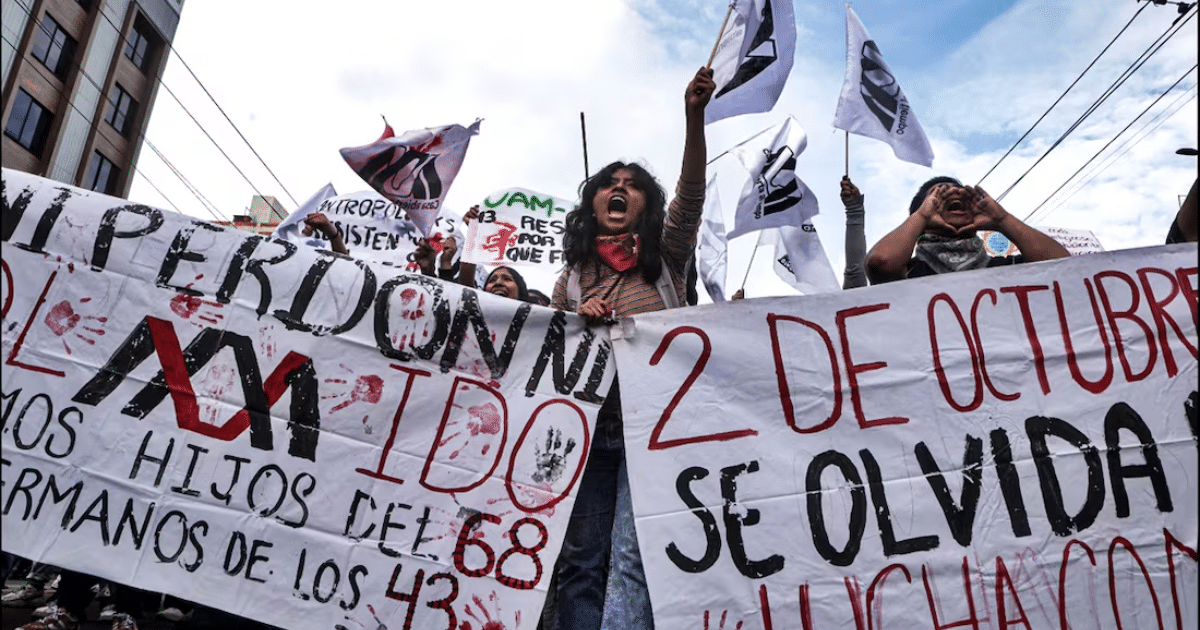 A 57 años de la tragedia Mega marcha del 2 de octubre llenará las calles de la CDMX con un grito por la justicia (Foto por Gabriel Pano-El Universal)